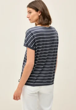 Zacht shirt met strepen