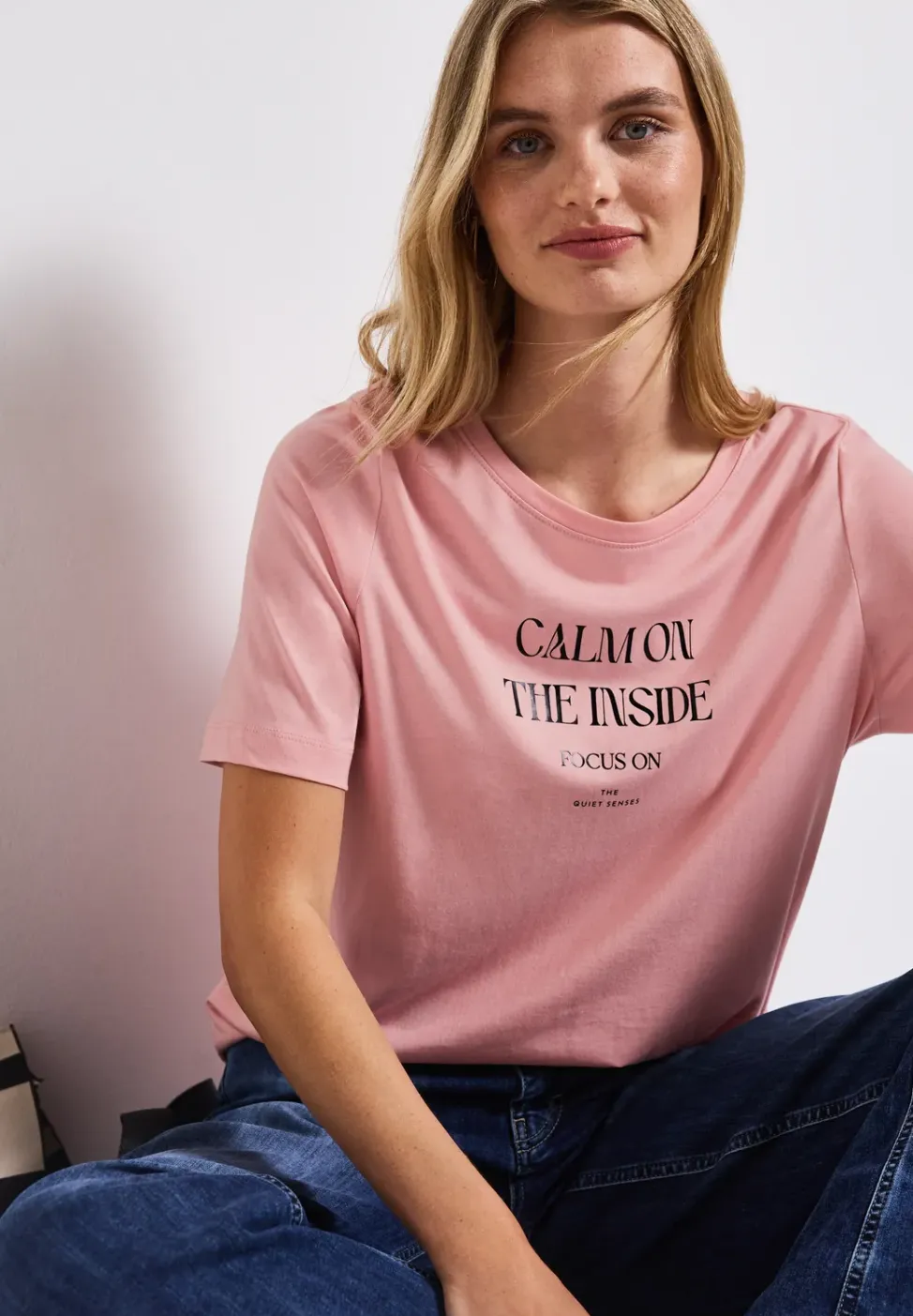 Zacht shirt met tekst