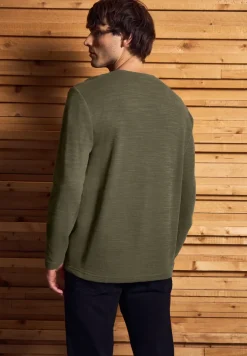 Zacht slub henley shirt