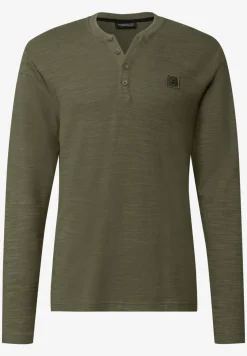Zacht slub henley shirt