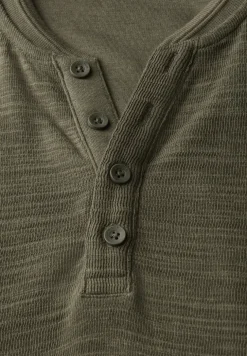 Zacht slub henley shirt