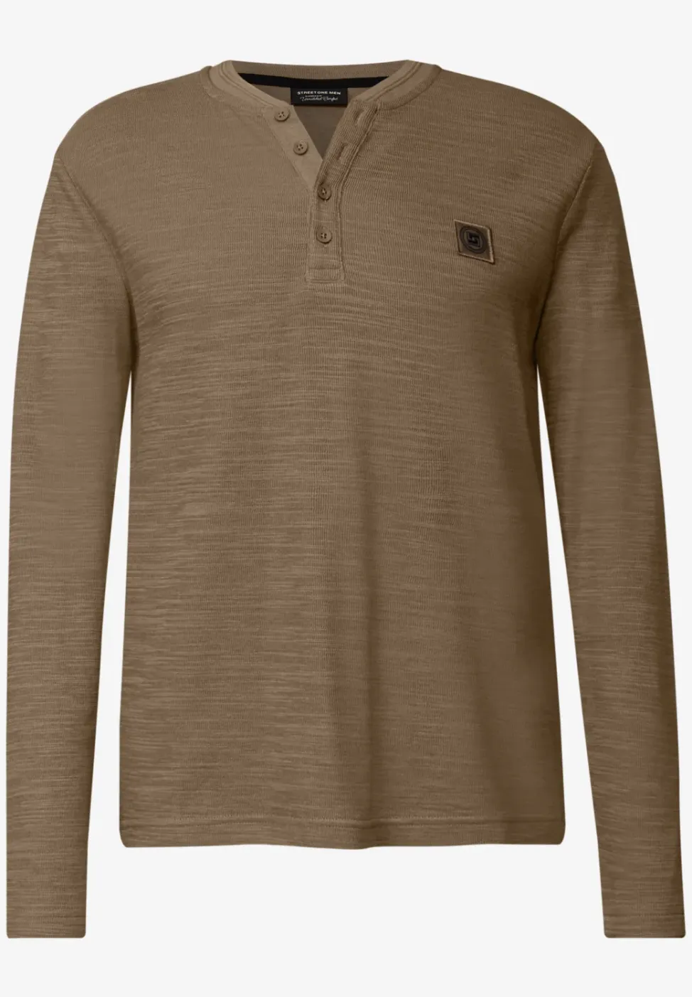 Zacht slub henley shirt