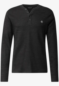 Zacht slub henley shirt