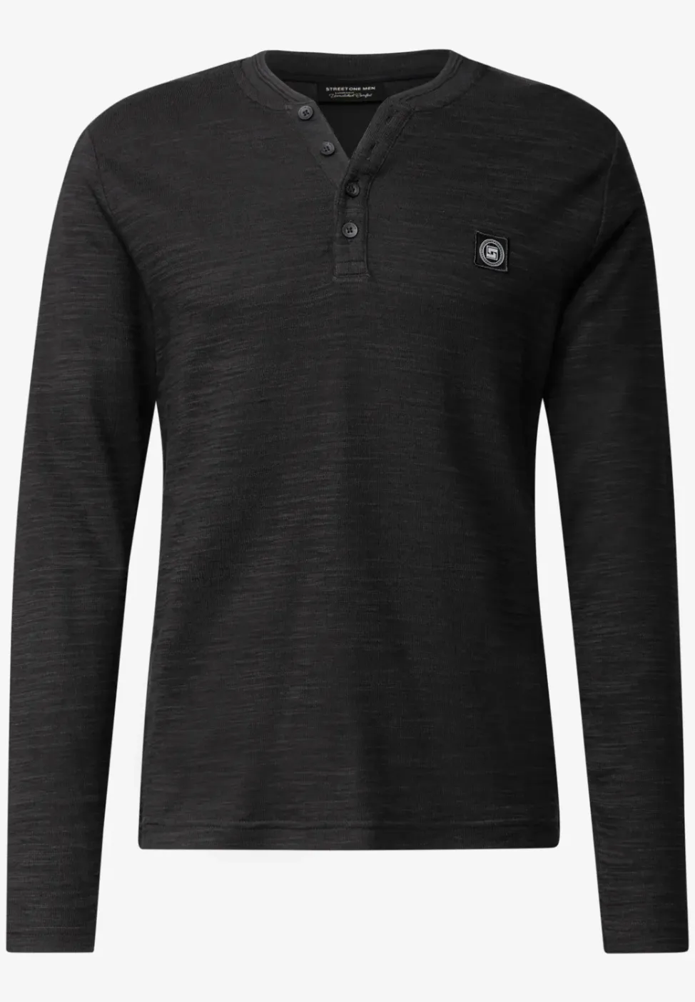 Zacht slub henley shirt