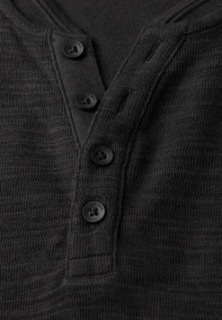 Zacht slub henley shirt