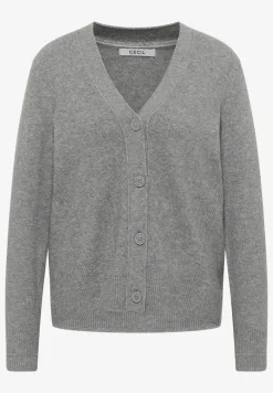 Zacht vest met V-hals