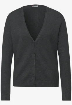 Zacht vest met V-hals
