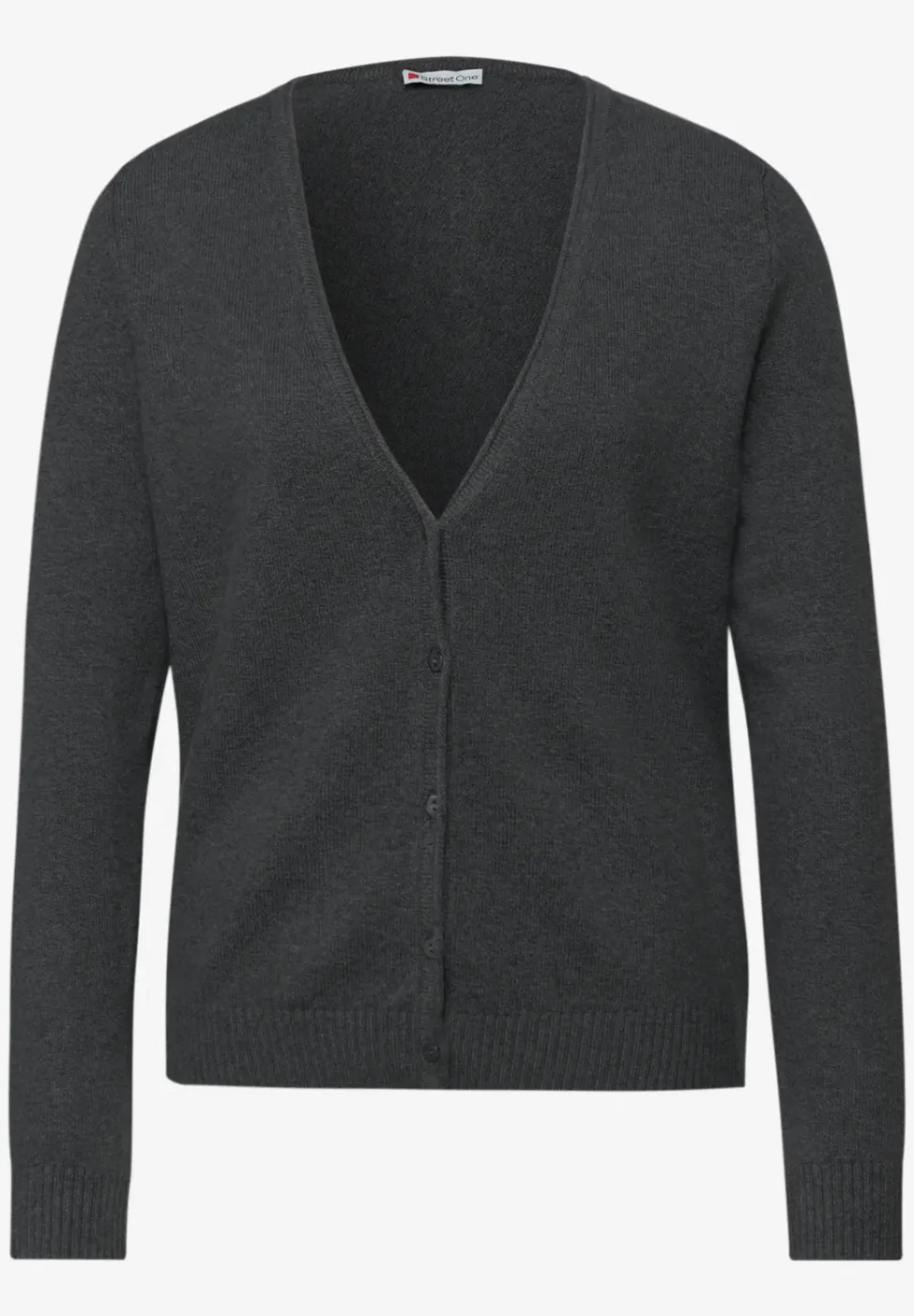 Zacht vest met V-hals