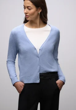 Zacht vest met V-hals