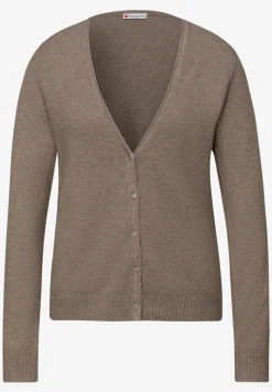 Zacht vest met V-hals