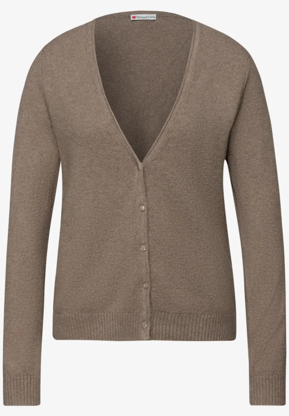 Zacht vest met V-hals