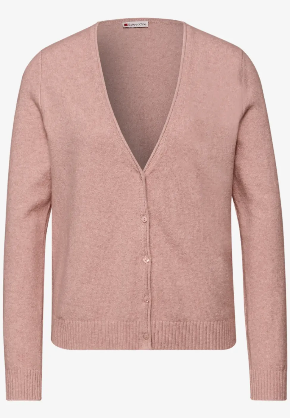 Zacht vest met V-hals