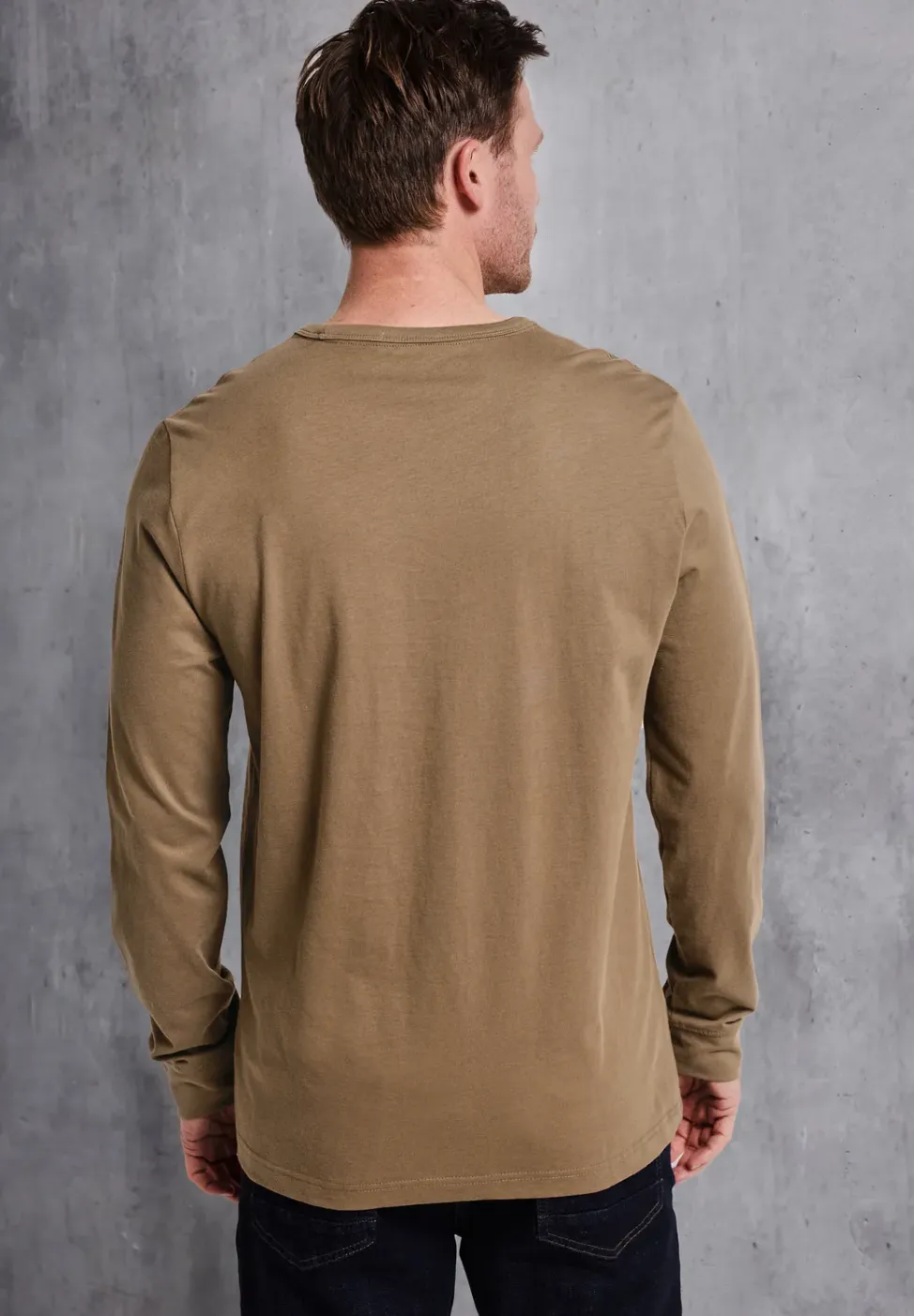 Zachte bewoording shirt met lange mouwen