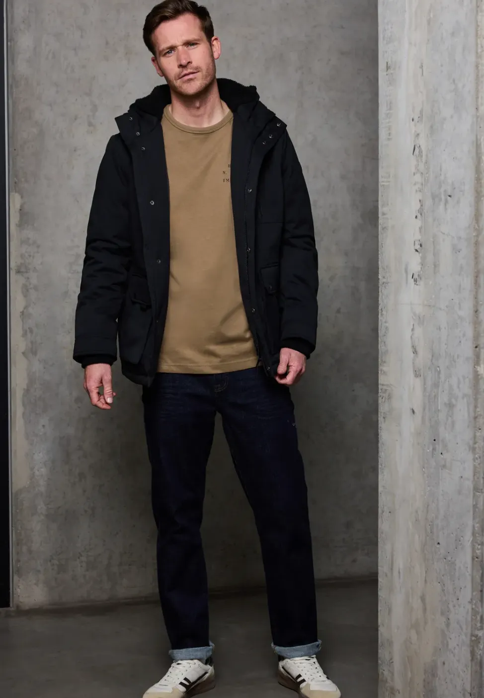 Zachte bewoording shirt met lange mouwen