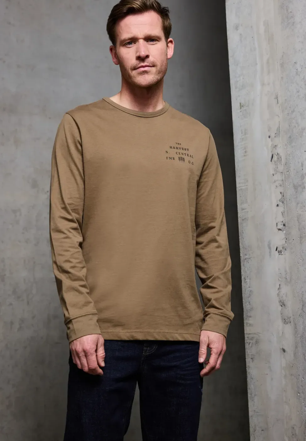 Zachte bewoording shirt met lange mouwen