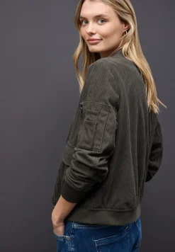 Zachte corduroy blouson