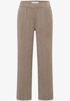 Zachte chenille broek Wide Legs