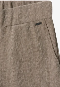 Zachte chenille broek Wide Legs