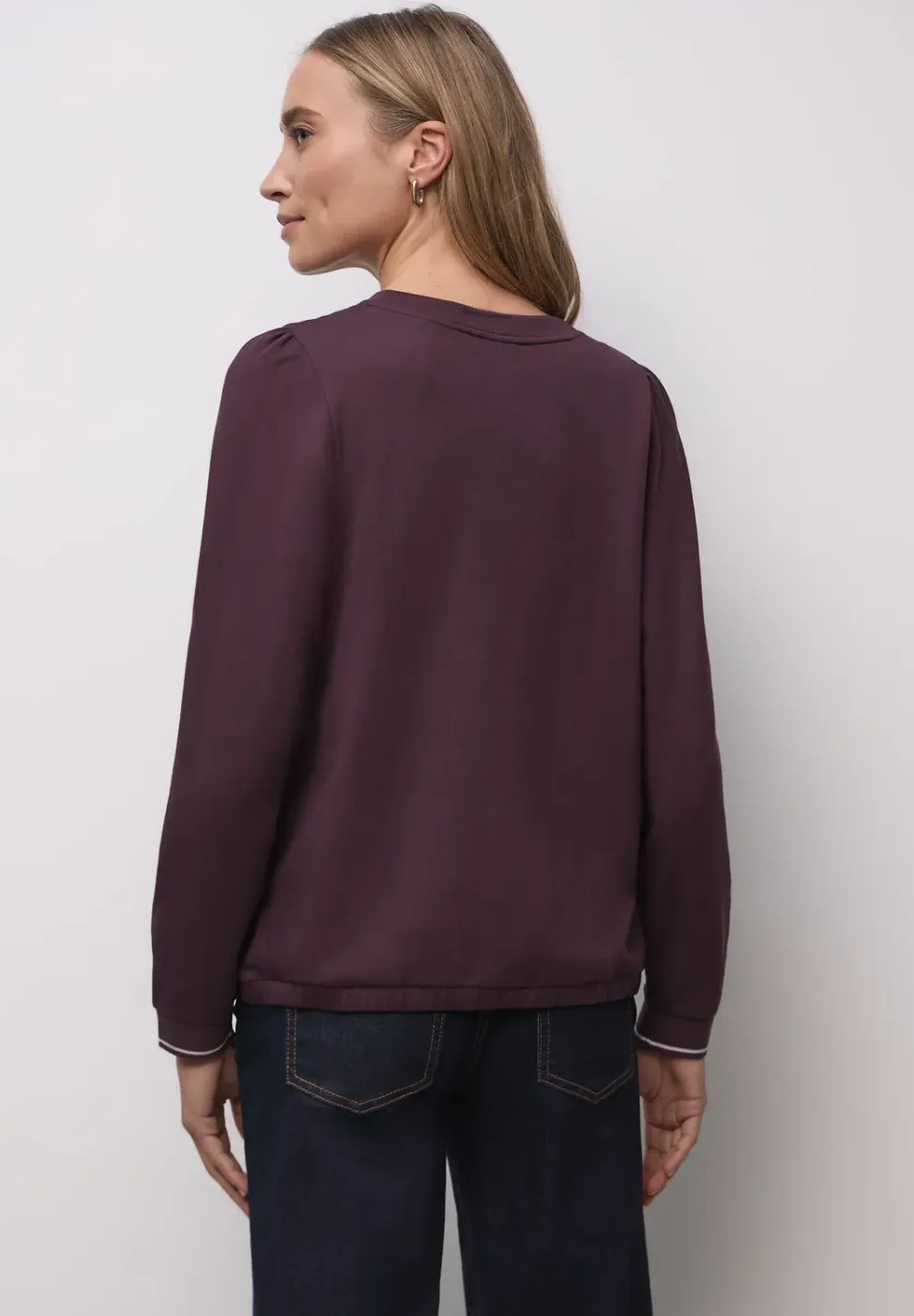 Zacht Shirt met geribde details