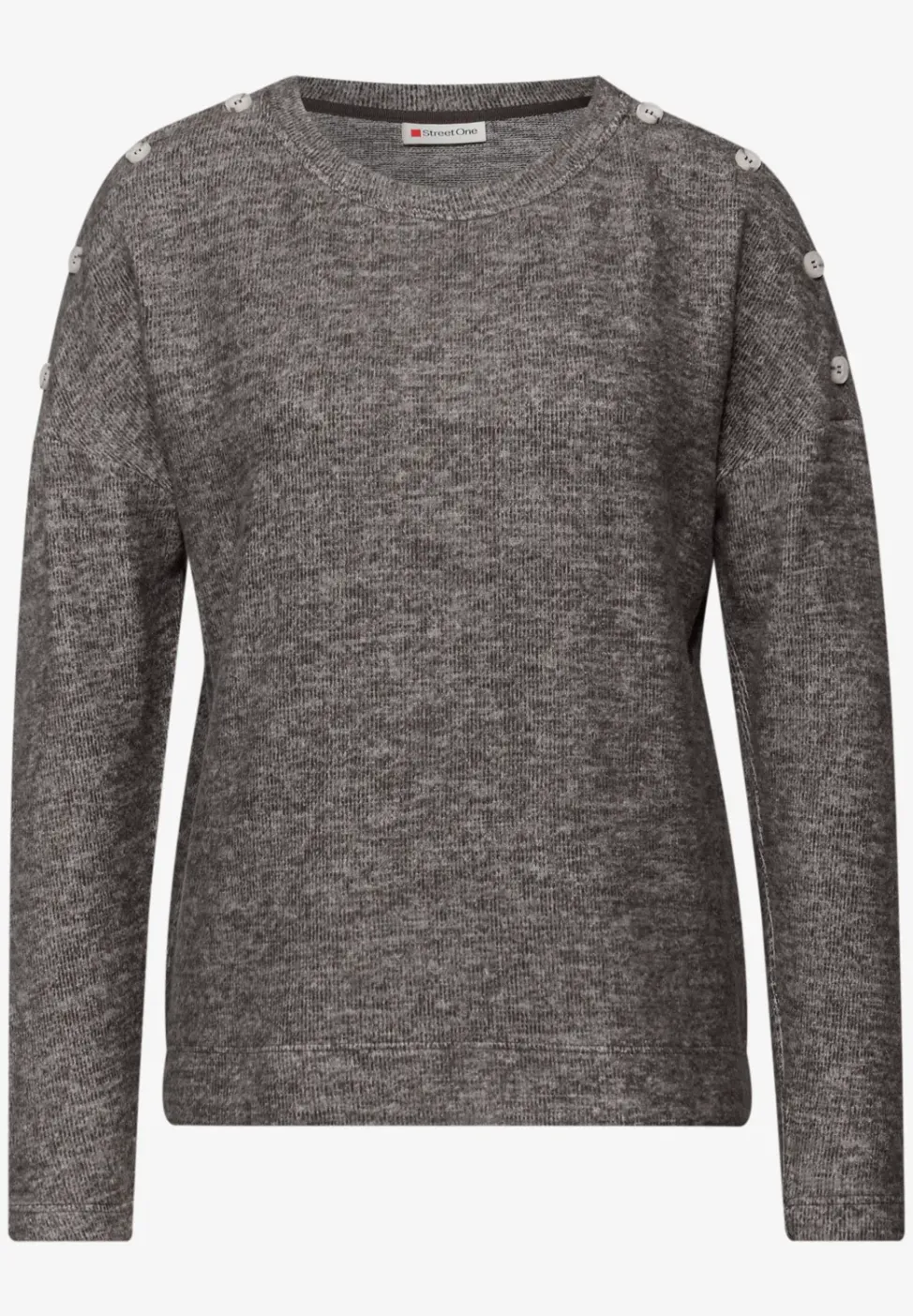 Zacht shirt met knopen