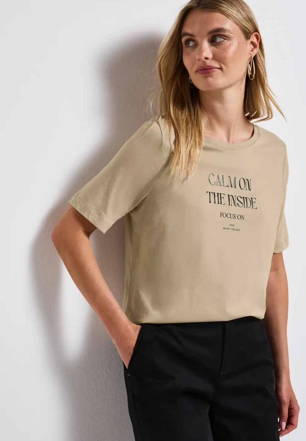Zacht shirt met tekst