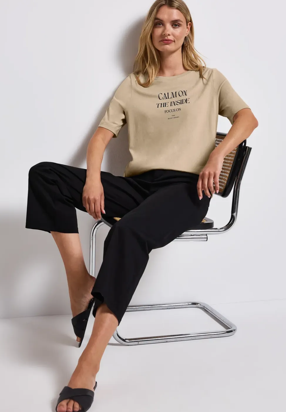 Zacht shirt met tekst