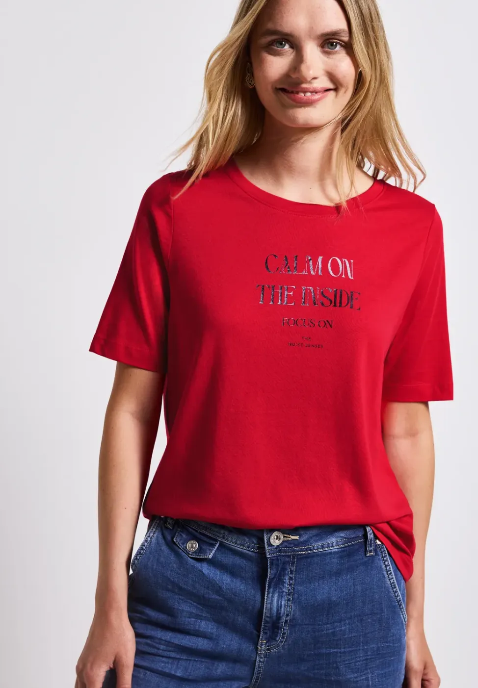 Zacht shirt met tekst