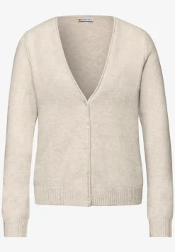 Zacht vest met V-hals