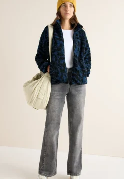 Zebra jacquard fleecejack