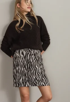 Zebra jacquard rok