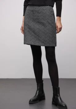Zigzag jacquard rok