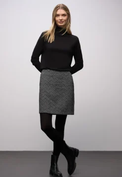 Zigzag jacquard rok