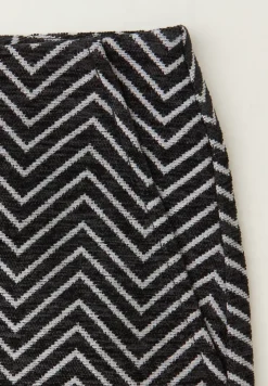Zigzag jacquard rok